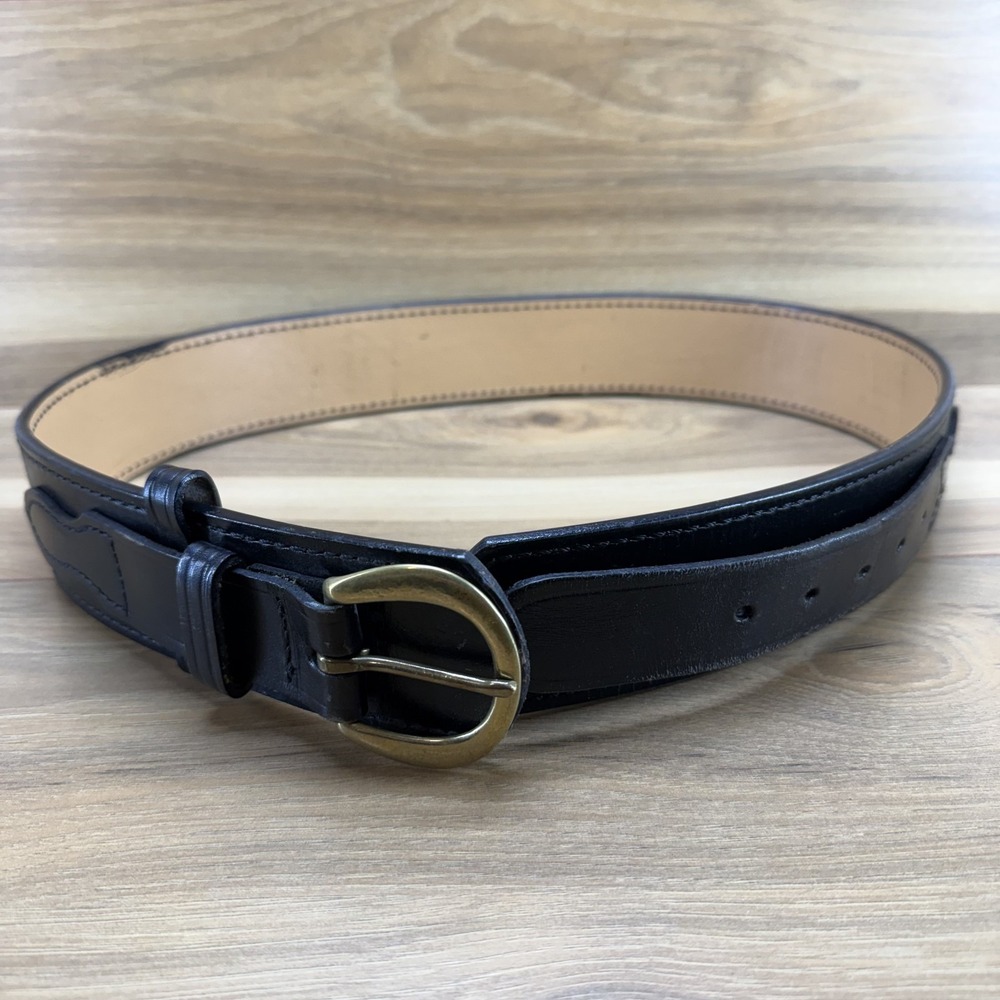 Gould Goodrich Duty Belt 34 Black Leather USA Made